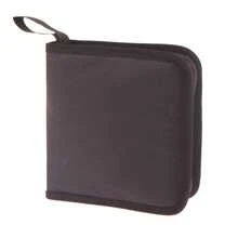 Estuche organizador de almacenamiento portátil para CD y DVD, funda con cremallera para álbum, 40 piezas NX1J - negro 16cm - Ver 13