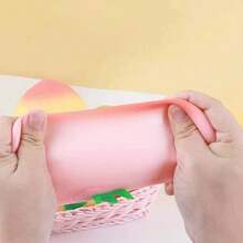 New Melojoy Squeezing Realistic Peach Squishy Toy, Slow Rebound Anti-Stress Squeeze Toy, Unbreakable Fidget Toy For Pressure Relief - Multicolor - View 4