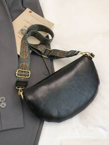 Soft Leather Waist Bags Women Casual Fanny Packs Saddle Bag Fashion Chest Pack Single Shoulder Crossbody Bag Travel Mobile Phone - Black - View 7