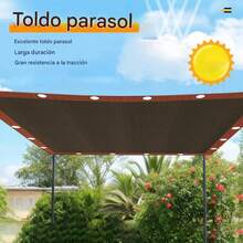 3x5 M Malla Sombra Raschel Protección UV del 95 %, Toldos para Exteriores para Jardín con Ojetes Metálicos + 4 Cuerdas de 10mTela Sombreado para Invernadero, Patio, Plantas, Cobertor para Perrera - La red proporciona sombra, aislamiento, retención de humedad y refrigeración, La tela para sombra es fácil de instalar y quitar, lo que le permite colgarla y quitarla sin esfuerzo - A - Ver 8