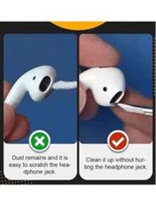 3-In-1 Wireless Earphone Cleaning Kit - Compatible With AirPods And Pro (White), Kitchen, Bathroom, Home Essentials - Cleaning Brush - View 7