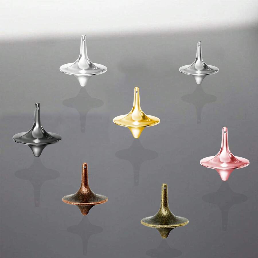 3pcs Mini Metallic Toys, Stress Relief Infinite Rotation