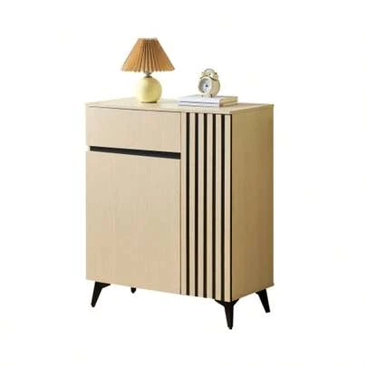 Sideboard/Shoe Cabinet With 2 Doors And 1 Drawer – Versatile Storage Space For Entryway, Living Room Or Bedroom With Adjustable Shelves