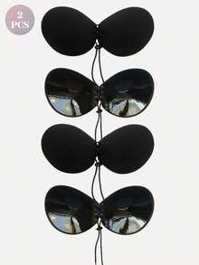 2/1pc Invisible Push-Up Bra, Round Drawstring Invisible Bra, Reusable, Suitable For Various Occasions. - Multicolor - View 30