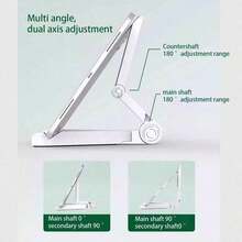 1 pieza Soporte plegable y multifuncional para teléfono/tableta, portátil y minimalista para escritorio - Multicolor - Ver 3