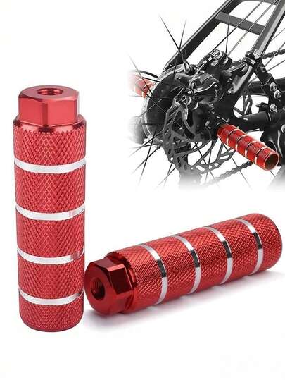 2pcs Aluminum Alloy Bicycle Pedals, Suitable For Mountain Bike, BMX, Bicycle Accessories