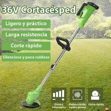 Desbrozadora Inalámbrica Césped Podadora De Cortadora Pasto Verde - Verde - Ver 7