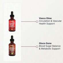 CardioMetabolic Duo |   For Circulation & Blood Sugar Support Liquid Drops [Vascu Glow & Gluco Tone] - Đủ dùng trong 2 tháng - Tổng cộng 4 chai. - Xem 3