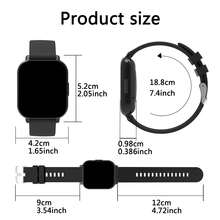 Reloj inteligente multifuncional unisex - Pantalla HD de 1.5", llamadas inalámbricas, control de cámara, ajuste de música, seguimiento de actividad física, fondo de pantalla personalizable | Compatible con teléfonos Android, alertas de llamadas y mensajes - Multicolor - Ver 2