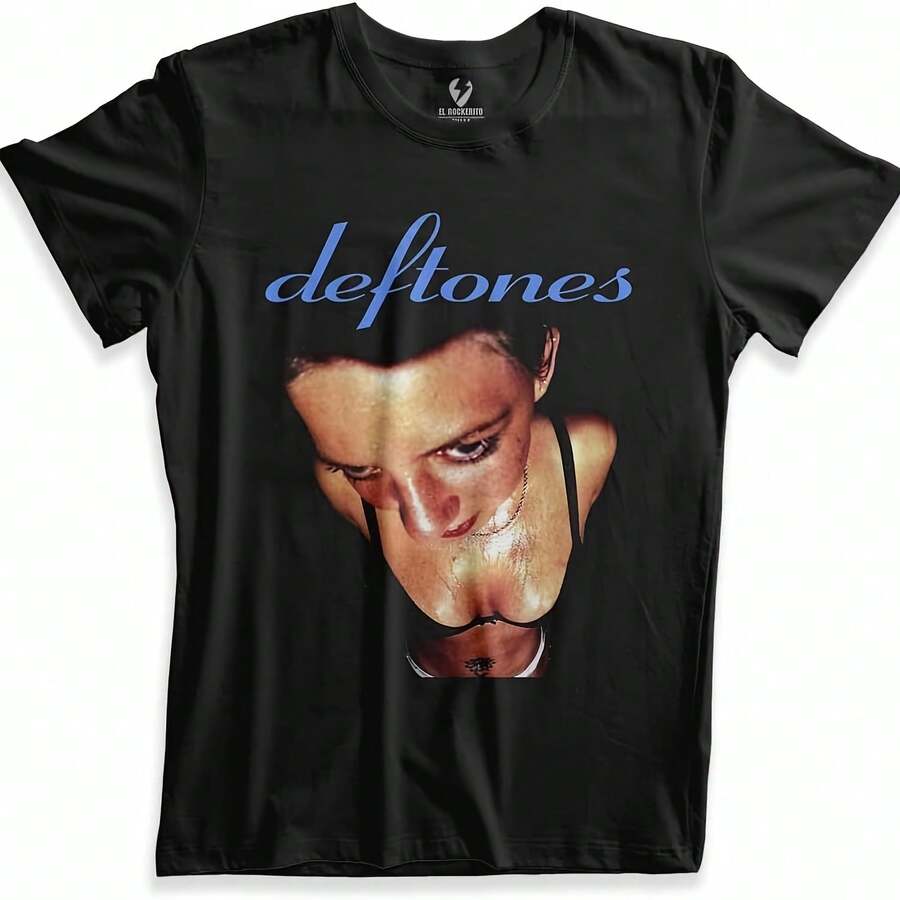 El Rockerito Playera Around The Fur Chino Moreno White Pony Diamond Eye Uni - Negro 2 - Ver 1