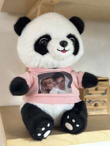 客製化照片填充動物 個性化熊貓毛絨玩偶 可愛房間裝飾 情侶朋友小孩生日禮物 - 彩色 - 查看 6