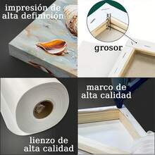 1 pieza de lienzo con un personaje abstracto azul abrazando, perfecto para decorar salas de estar, dormitorios, restaurantes y cafeterías. Una obra de arte sofisticada que también es un excelente regalo de graduación. - negro - Ver 6