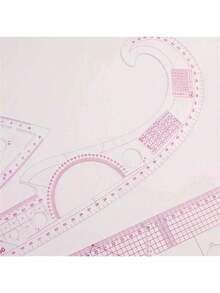 1/5/6Pcs French Curve Metric Ruler Set Sewing Measure Dressmaking TailorDrawing Template Craft Tool French Metric Ruler Curve Ruler SewingRuler Dressmaking Tailor Tool Sewing Tools Tailor Ruler Multifunction Mother Day Gift,Mother's Day Gifts Women - Transparent - View 7