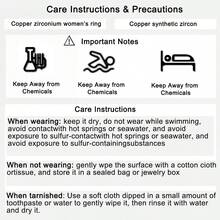 1枚高品质闪亮圆形立方氧化锆戒指，适合作为情人节礼物、结婚订婚周年纪念派对首饰、母亲节礼物送给女性。 - 銀色 - 查看 5