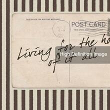 1 件装/无框“为希望而活”语录帆布海报，温馨复古条纹明信片墙艺术印刷品，简约音乐歌词复古画作，适用于公寓、客厅、卧室、现代家居装饰 - Poster - 查看 5