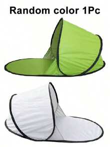 1件装沙滩遮阳篷] 弹出式遮阳帆篷 - 便携式沙滩帐篷，防紫外线，易于闭合，不防水，附赠小型收纳袋 - 1pc - 查看 11