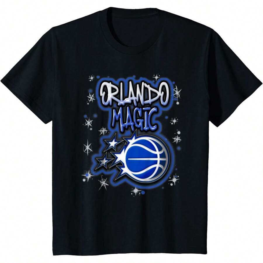 Orlando Magic Logo T-Shirt - Black - View 1
