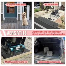 2x Heavy Duty Ramp Kerb Ramps Driveway Car Vehicle Threshold Ramp Curb Tool27*25 - Black - View 6
