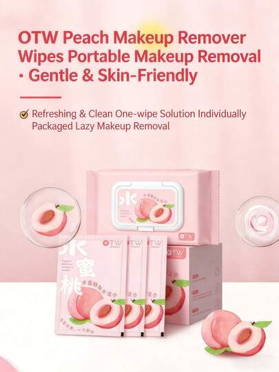 MORE BEAUTY 2 types of makeup remover wipes, portable wipes for hand and mouth cleaning, care wipes, detachable wipes, excellent makeup remover wipes, unwashed wipes, portable small packaging, juicy watermelon flavor 100% plant-based wet facial wiping towels, suitable for adults and children, harmless to the face and skin, gentle on sensitive skin, suitable for makeup removal wipes set for bathrooms and travels, portable wipes for outdoor travels, single packaging, 1 pack (24 pieces/box)