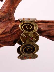 1件复古时尚独特奢华优雅波西米亚风格创意手链，女士日常佩戴、节日和派对饰品 - 彩色 - 查看 13