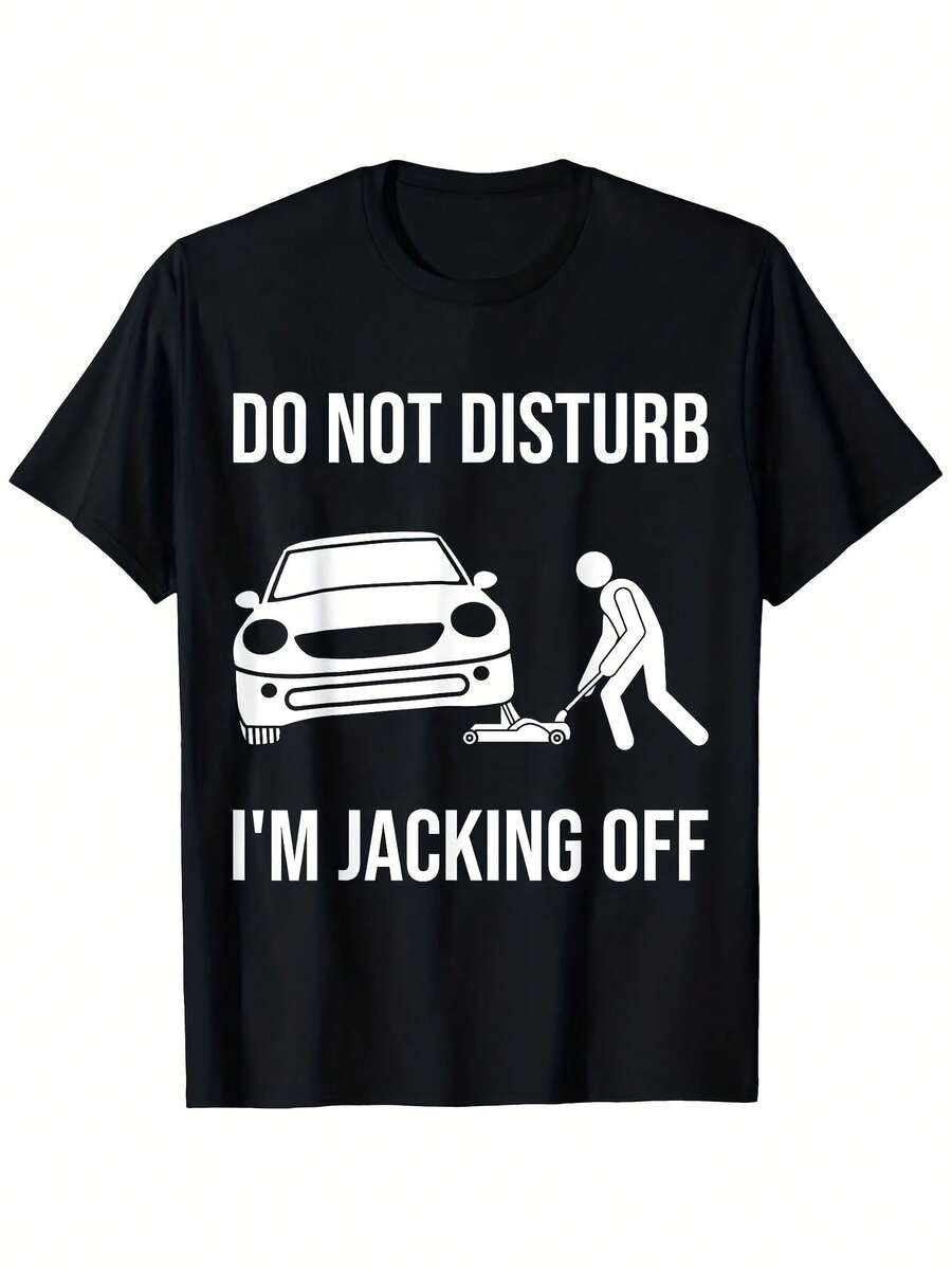 Camiseta de cuello redondo para hombre, estampada a la moda en blanco y negro, con gráficos, estilo vintage, Haruku - Negro 29 - Ver 1