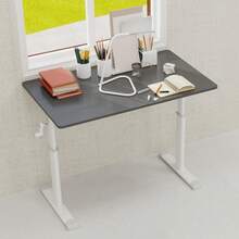 Study Desk - Height Adjustable, Multifunctional Home/Office, Compact Design, Multicoloured Optional. - B - View 2