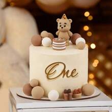 1/3/9 món trang trí bánh hình gấu nâu, hộp quà tặng, trang trí bánh chủ đề gấu bông tự làm cho sinh nhật, đám cưới, tiệc tùng, tiệc mừng em bé, Ngày Valentine. - Nhiều màu - Xem 11