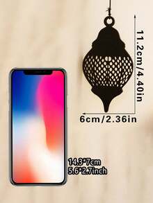 1件/7件套黑色新月壁挂装饰，星月灯笼摆件，木质波西米亚风墙饰，波西米亚家居装饰，适用于客厅和卧室，营造神秘氛围，简约装饰，家居及派对装饰，节日装饰 - 彩色 - 查看 16