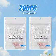 [300/200/150/100/50]Pcs Disposable Dental Floss Picks In Resealable Bag, Shred-Resistant Portable Teeth Cleaners For Plaque & Food Debris Removal, Hygienic Oral Care Tools For Home Travel Office Family Daily Use - trắng - Xem 13