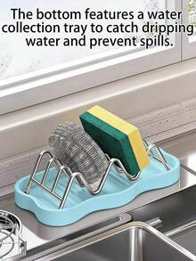 Modern Wave Design Soap Rack – Stainless Steel Bar Soap Holder With Removable Drain Tray, Keeps Soap Dry And Clean, Ideal For Bathroom And Kitchen Sinks - A - View 8