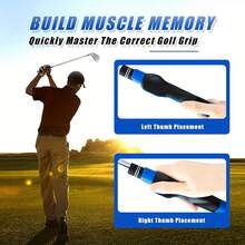 1pc Golf Club Grip Corrector Universal Hand Position Training Aid, Suitable For Beginners, Non-Slip Grip Sleeve Indoor/Outdoor Practice Tool - Multicolor - View 2