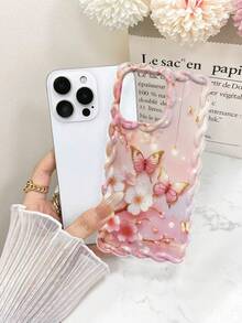 Braided Butterfly Painted Shockproof Phone Case With Wrist Strap, Compatible With IPhone 14, 14 Pro, 14 Pro Max, 13, 13 Pro, 13 Pro Max, 11, 11 Pro Max, 12, 12 Pro, 12 Pro Max, XR, XS, 15, 15 Pro, 15 Pro Max, 16, 16 Pro, 16 Pro Max, 17, 17 Pro, 17 Air, 17 Pro Max - Multicolor - View 7