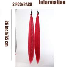 Bộ 2 dây buộc tóc bằng dây vàng, thích hợp cho các bữa tiệc ngày lễ. - Hai tông màu - Xem 2