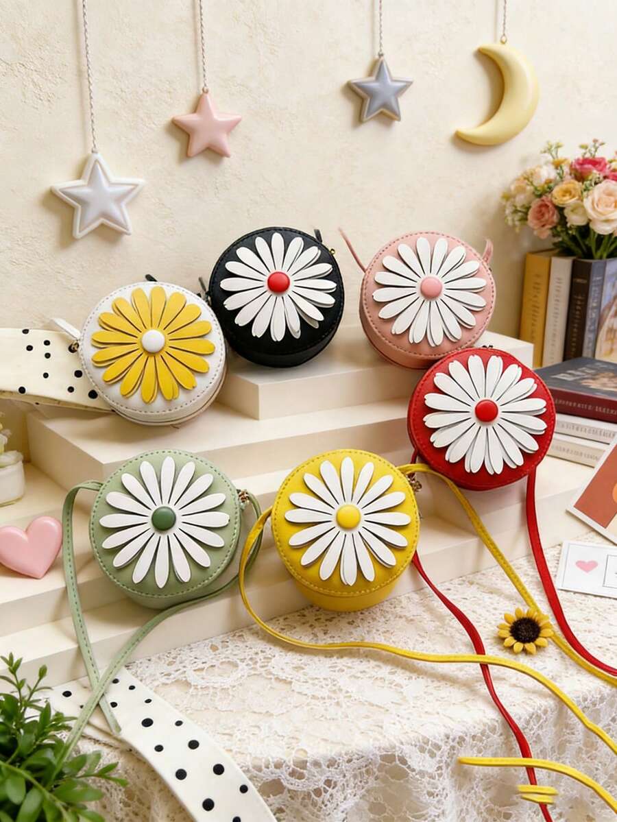 迷你花朵斜挎包，时尚可爱又别致。 - 彩色 - 查看 1