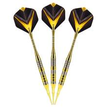3pcs/Set Soft Tip Darts Set, With Colorful Electronic Dart Needle Protective Cover, Soft Tip Darts For Professional Electronic Dart Board - Yellow - View 6