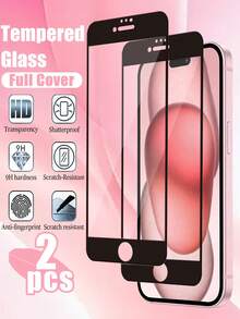 2pcs - Tempered Glass Screen Protector Compatible With Iphone 15, Compatible With Iphone 17, 17 Pro, 17 Pro Max, 17 Air, 16, 16 Plus, 16 Pro, 16 Pro Max, 15, 14, 13, 12, 11 Pro Max, X, XS, XR, Mini, 7, 8 And 14 Plus, Also Compatible With Iphone 14 And 15 Pro Max. - Clear - View 12