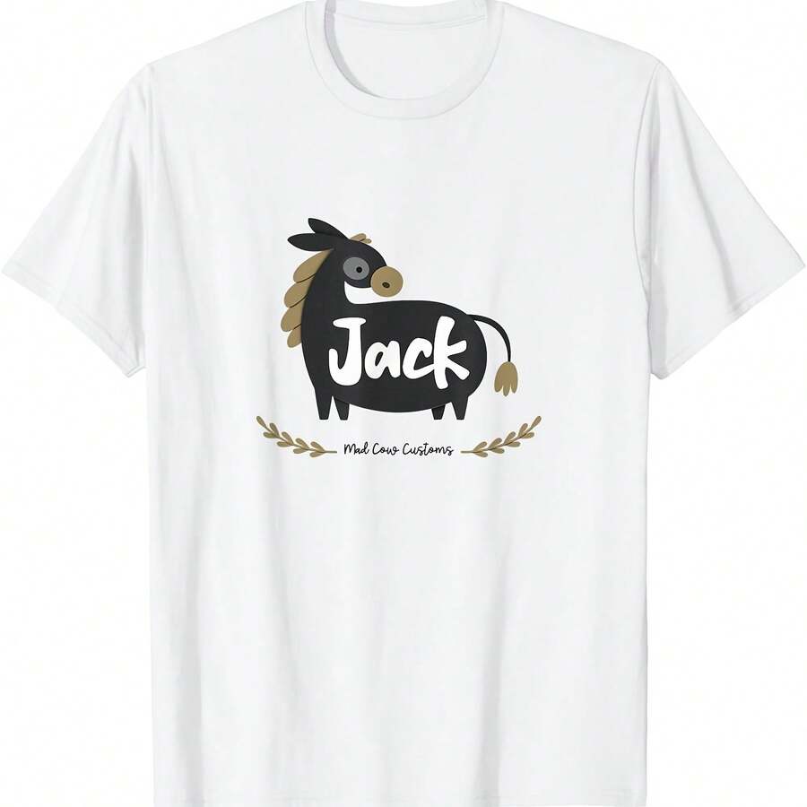 Camiseta divertida de Jack Donkey, animal de granja - Blanco 3 - Ver 1