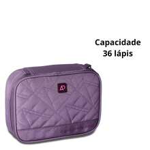 Kit Mochila Costas e Estojo Alice Palucci - Roxo - Visão 7