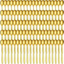 100 cucharas de café Demitasse de acero inoxidable a granel pequeñas cucharas de postre de 4.33 pulgadas para cocina postre té aperitivo 1.18 pulgadas de ancho estilo clásico dorado-B014 - Estilo clásico - Ver 4