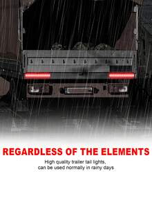 2pcs Car Side Lights, LED Light Strips, Edge Lights, Car Modifications, Red Lens Lights, Auxiliary Lights, Suitable For Various Car Models - A - View 8