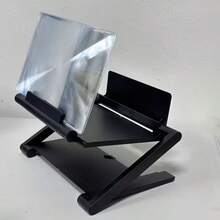 8 Inch Smartphone Screen Magnifier High-Definition Blue Light Blocking Eye Protection Projector Screen Foldable Phone Stand Includes Movie Video And Game Screen Magnifier Immersive Full-Screen View Improve The Phone'S Display - Black - View 6