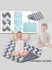 1pc / Pattern Optional Baby Diaper Changing Pad, Portable Diaper Mat For Baby Outings, All Season Breathable Washable Waterproof Mat - Multicolor - View 2