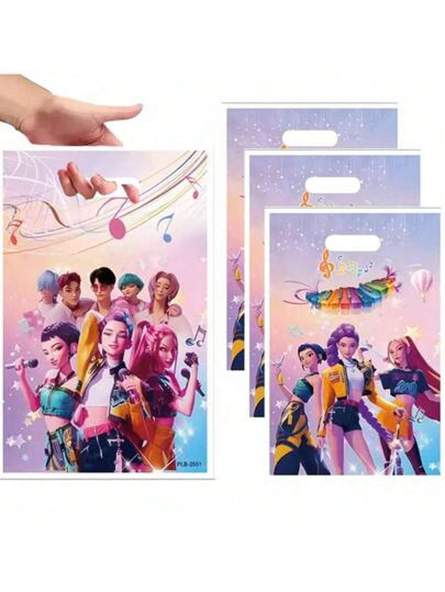 10pcs K-Pop Party Candy Gift Bags, Party Favors - Multicolor - View 1