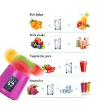 Frullatore portatile Klack Mixer - per frullati e smoothie - 380 ml con sei lame - Spedizione dalla Spagna! - Viola - Visualizzare 3