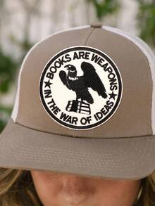 1pc Black & White Book Embroidered Iron-On Patch, Suitable For Sweatshirts - A - View 6