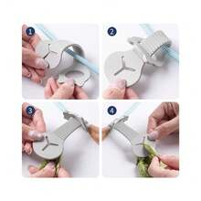 shuo ni mao yi Outdoor Cat Dog Poop Bag Holder, Silicone Clip Pet Waste Bag Dispenser, Pet Cleaning Supplies, Dog Poop Bag Leash Clip - Multicolor - View 4