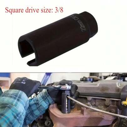 1pc Universal 22mm 3/8" Drive Car Oxygen Sensor Socket Wrench Removal Installation Tool Professional Car Accessories