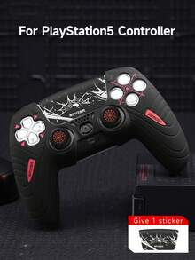 3 件/套，游戏控制器配件，1 个白色蜘蛛 PlayStation5 控制器保护壳 + 1 对蜘蛛操纵杆帽，适用于 PlayStation5 游戏手柄保护，防滑、防汗、防尘、防刮、增强抓地力、改善游戏体验，情人节/春季浪漫礼物 - 彩色 - 查看 15