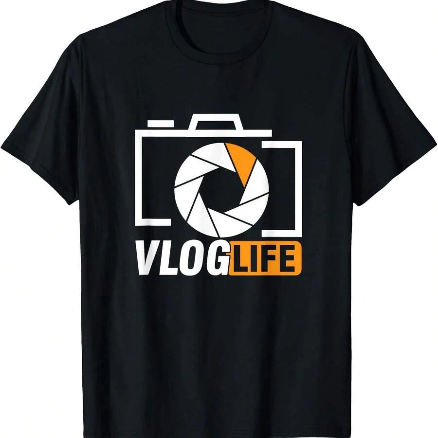 Vlogging Iuencer Vlogger Blogger Editor de video Vlog Camiseta - Negro-4 - Ver 1