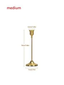 Bougeoir en laiton de forme conique, décoration de cheminée, décoration de table, bougeoir pour bougie pilier, cadeau de mariage, cadeau d'anniversaire, cadeau de remise des diplômes - Multicolore - Voir 15